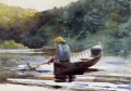 Jungen Fischen Realismus Marinemaler Winslow Homer